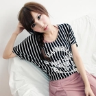 BAIMM - Stripe Printed T-Shirt