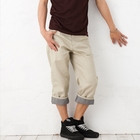 BLACK ASUKA - Cuffed Cropped Pants