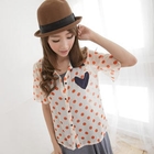 Kiwi Shop - Polka Dot Chiffon Blouse