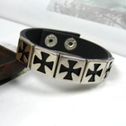 OWL Fashion - Genuine-Leather Studded Bangle