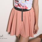 CatWorld - Zip-Accent A-Line Skirt