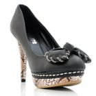 Lane172 - Bow-Accent Platform Pumps