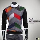 DANGOON - Furry Pattern Knit Top