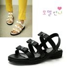 MODELSIS - Genuine Leather Slingback Sandals