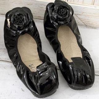 Genuine Leather Flower-Accent Flats Genuine Leather Flower-Accent Flats