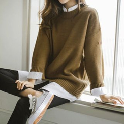 JUSTONE - Crewneck Knit Sweater JUSTONE - Crewneck Knit Sweater