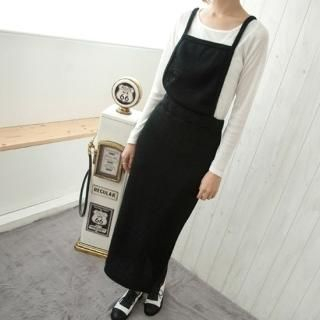 Rib-Knit Long Jumper Dress