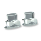 Sweet & Co. - Sweet Mirror White Hatter Ribbon Stud Earrings