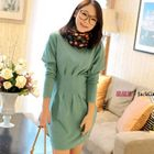 Jack Grace - Pleated-Waist Knit Dress