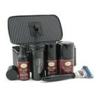 The Art Of Shaving - Travel Kit (Sandalwood): Razor+ Shaving Brush+ Pre-Shave Oil 30ml+ Shaving Cream 50ml+ A/S Balm 30ml+ Case