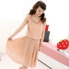 59 Seconds - Ruffled Sleeveless Midi Dress