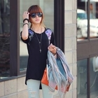 REDOPIN - Floral Asymmetrical T-Shirt
