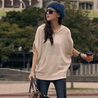 PUFFY - Dolman-Sleeve Hooded Knit Top
