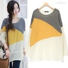 Soneed - Color-Block Knit Top