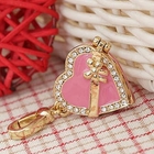 Miss Girl - Rhinestone Heart Charm