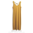 Dream Star - Cross Strap-Back Long Tank Dress