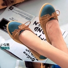 Grace Candy - Lace-Up Panel Platform Flats