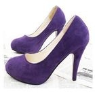 Smoothie - Faux-Suede Platform Pumps