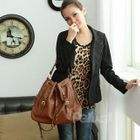 PG Beauty - Buckled Drawstring Bucket Bag
