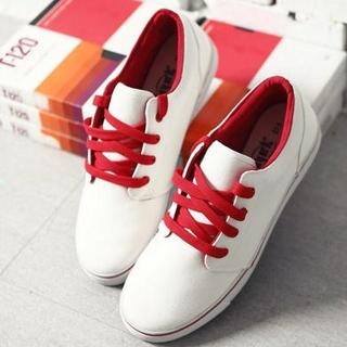 Two Tone Canvas Sneakers Two Tone Canvas Sneakers