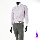 Purplow - Contrast-Trim Striped Shirt