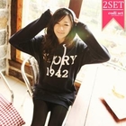 Secret;BB - Set: Hooded Pullover Dress + Leggings