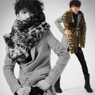 Leopard Faux Fur Scarf