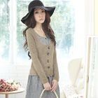 Tokyo Fashion - Inset Cardigan Houndstooth Dress