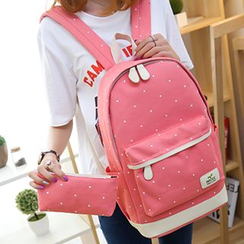 MooMoo Bags - 圓點帆布背包 MooMoo Bags - 圓點帆布背包