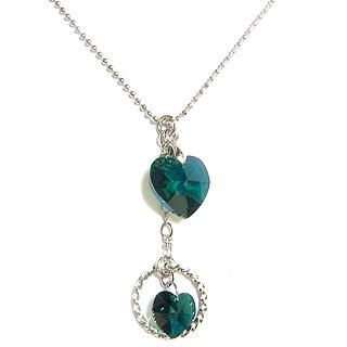 'Love Pendulum' May Birthstone Necklace - Emerald 'Love Pendulum' May Birthstone Necklace - Emerald