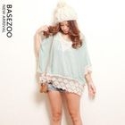 ZOO - Crochet-Trim Chiffon Cape Top