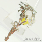 Sweet & Co. - Sweet Ballet Girl Yellow Pearl Silver Ring