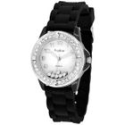 Collezio - Rhinestone-Detail Jelly Strap Watch