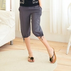 RingBear - Drawstring Cropped Pants