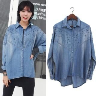 Studded Denim Shirt