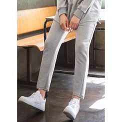 JOGUNSHOP - Drawstring-Waist Sweat Pants JOGUNSHOP - Drawstring-Waist Sweat Pants