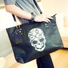 Smoothie - Snake-Print Skull Tote