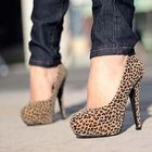 Mancienne - Leopard-Pattern Platform Pumps