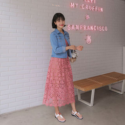 WITH IPUN - Washed Denim Jacket WITH IPUN - Washed Denim Jacket