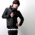 SeventyAge - Faux-Leather Biker Jacket
