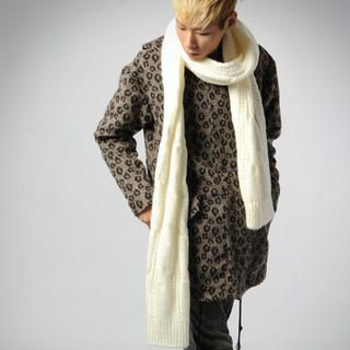 Wool Blend Knit Scarf