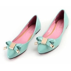 iGirl - Bow-Accent Patent Flats