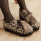 iGirl - Faux-Fur-Accent Lace-Up Flats