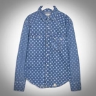 De Karma - Smile-Pattern Long-Sleeve Denim Shirt