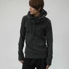 REENO - Thumbhole-Sleeve Hooded Pullover