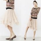 lovemark - Asymmetric Hem Tulle Skirt