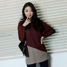 LORIKEET - Color-Block Knit Top