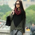 SOHO Central - Color-Block Asymmetric Hem Top