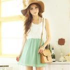 Tokyo Fashion - Sleeveless Layered Bodice Panel Dress