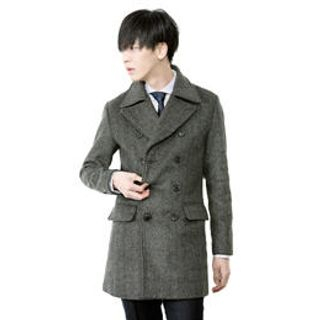 Double-Breasted Wool Blend Coat Double-Breasted Wool Blend Coat